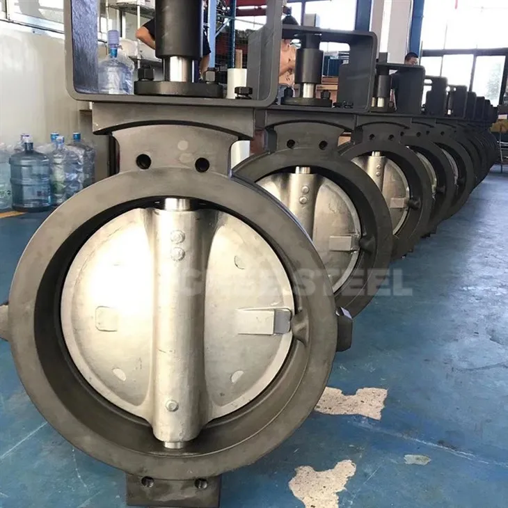 Doppelt versetzte Absperrklappe aus Kohlenstoffstahl