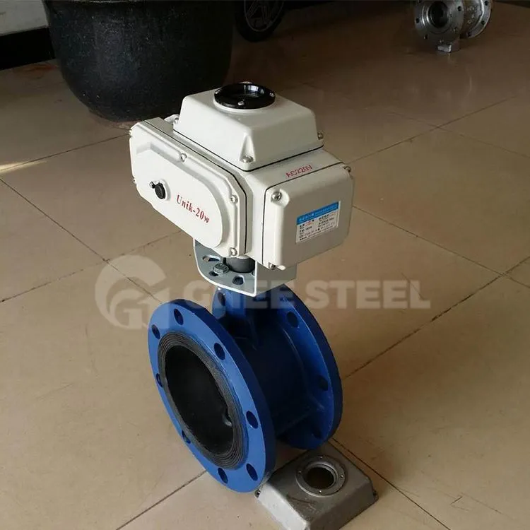 Betätigte Absperrklappen