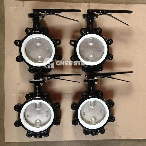 Gusseisen -Schmetterlingsventil -Lugentyp