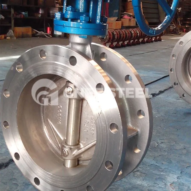 Absperrklappe aus Waferstahlguss