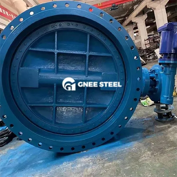 Duktiles Eisen -Doppelflansch -Schmetterlingsventil