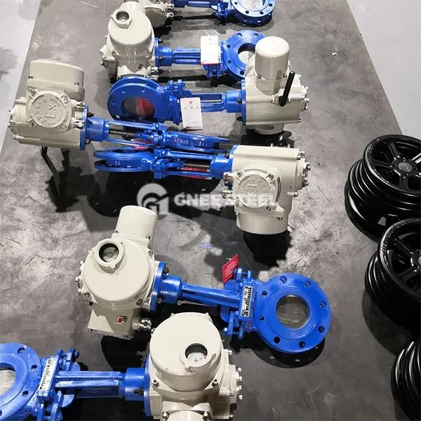 Elektrisches Flanschmessertorventil