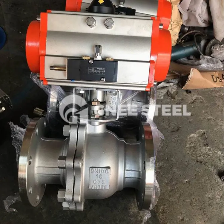 Pneumatischer Kugelsegmenthahn