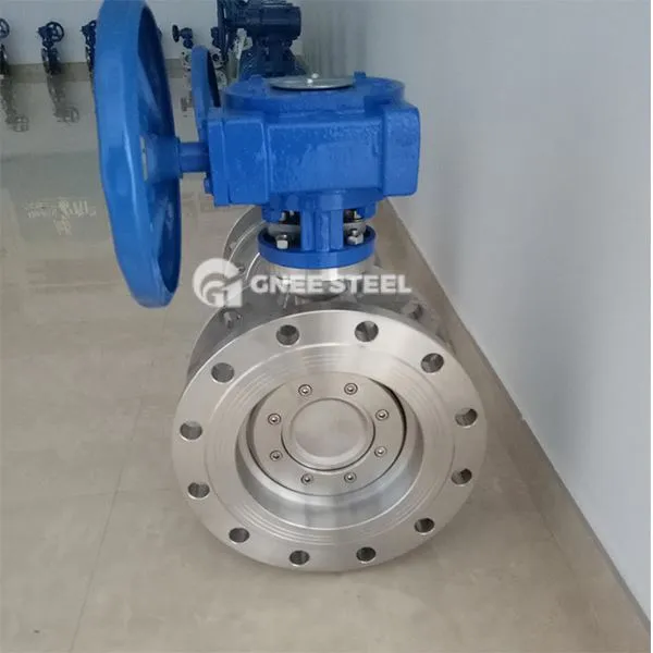 Dreifach -Offset -Schmetterlingsventile aus rostfreiem Stahl