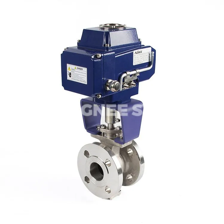 Rostfreier V-Port-Kugelhahn