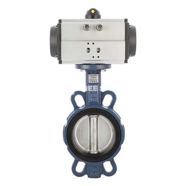 Wafer -Schmetterlingsventil mit pneumatischer Stellantrieb